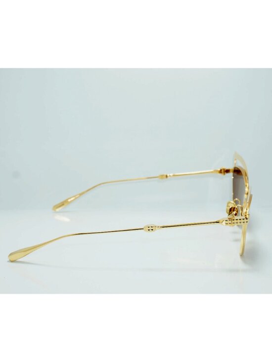 VALENTINO V GLASSLINER VLS-118B-55 Gold Sunglasses Italy designer main image 7